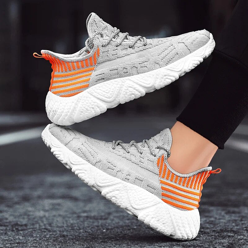 Large Size New Brand Fashion Men Casual Shoes Light Breathable Mesh Shoes Men Sneakers Lace Up Shoes Men zapatillas hombre 39-46